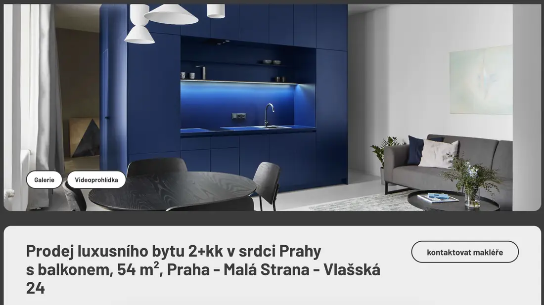 Detail nabídky luxusního bytu